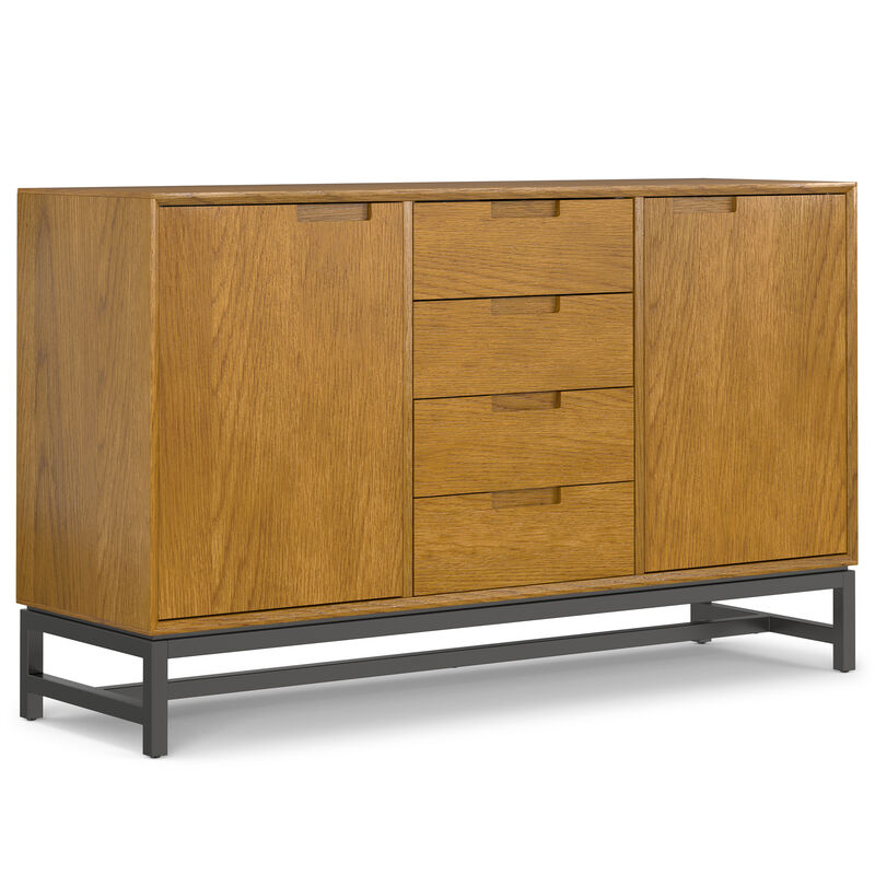 Simpli Home Banting Mid Century Sideboard with Centre Drawers image number 0
