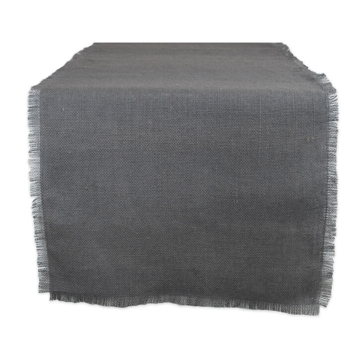 15" x 48" Contemporary Gray Table Runner
