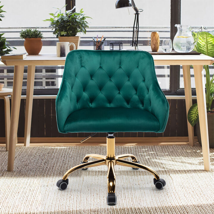 Swivel Shell Chair for Living Room/Bedroom, Modern Leisure office Chair