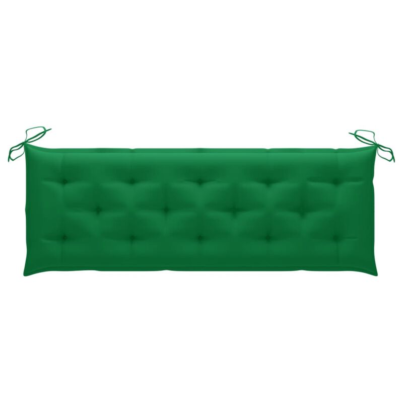 vidaXL Garden Bench Cushion Green 59.1"x19.7"x2.8" Fabric