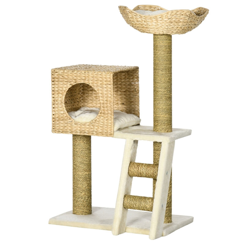 Multi-Level Cat Tree Tower with Scratching Posts, Condos & Perches for Indoor Cats