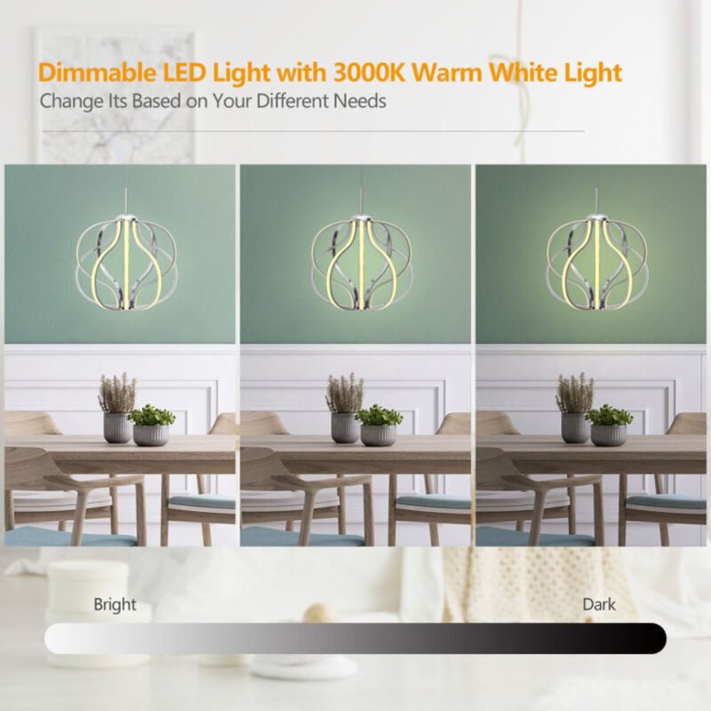 Modern Dimmable Warm White LED Chandelier image number 4