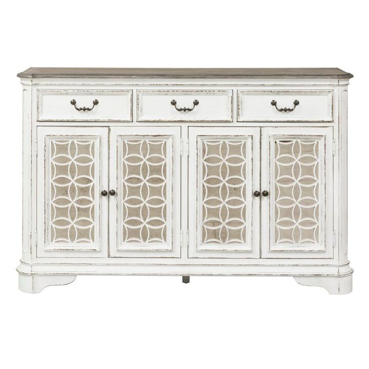 Liberty Furniture Magnolia Manor Hall Buffet in Antique White
