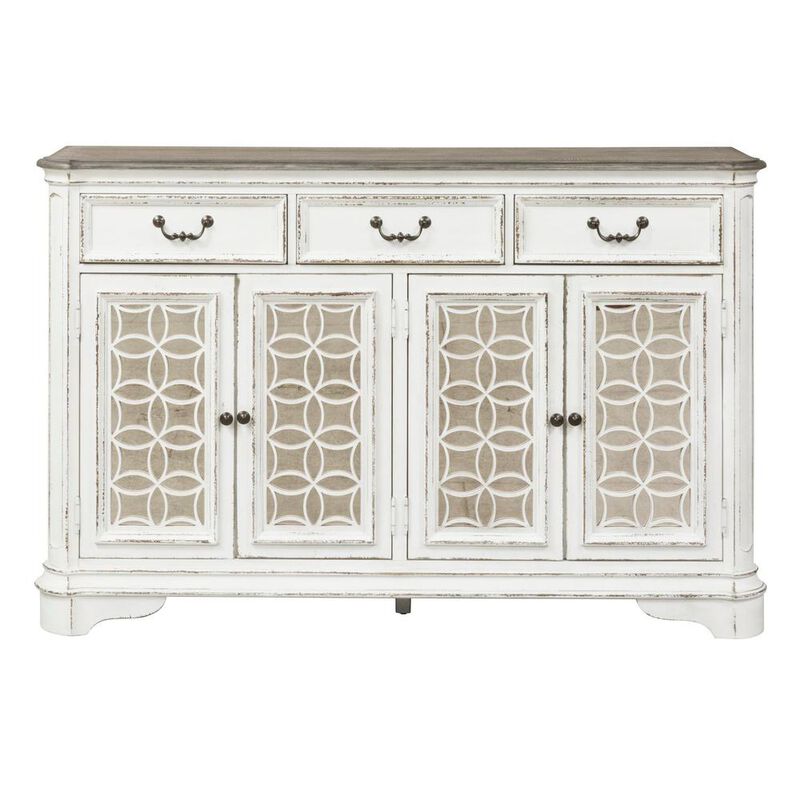 Liberty Furniture Magnolia Manor Hall Buffet in Antique White image number 0