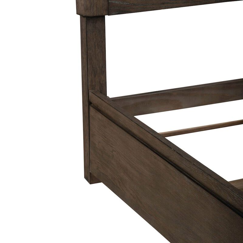 Liberty Furniture Cascade Falls Queen Panel Bed with LED Touch Light - Satin Espresso Oak image number 8