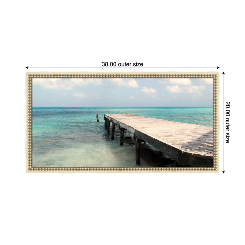 Summer Pier by Danny Singh Framed Canvas Wall Art image number 2