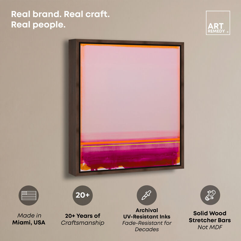 Pale Sunrise II Abstract Canvas Print by Art Remedy image number 2