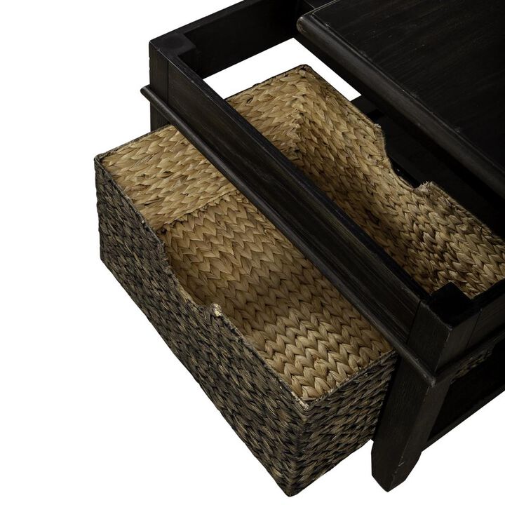 Liberty Furniture Mill Creek Lift Top Cocktail Table in Peppercorn
