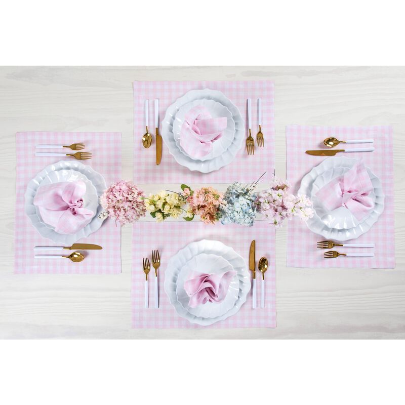 Linen Placemats - Gingham Check