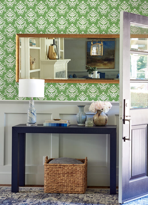 Keaton Green Medallion Wallpaper