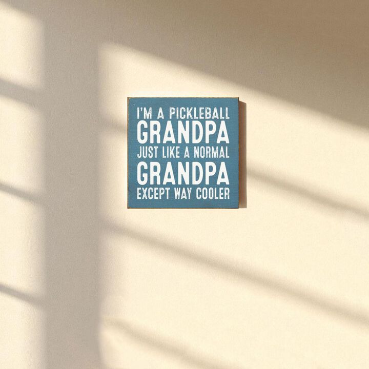 Pickleball Grandpa Wooden Sign Funny Pickleball Wall Decor Gift
