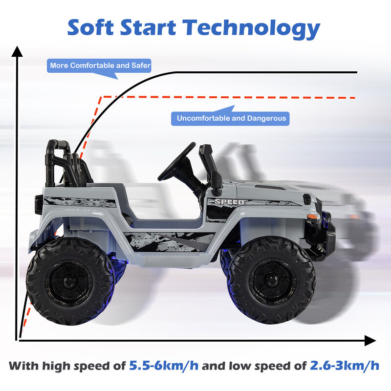 Kids 12V Electric Ride On Car with Remote Control for Outdoor Play image number 5