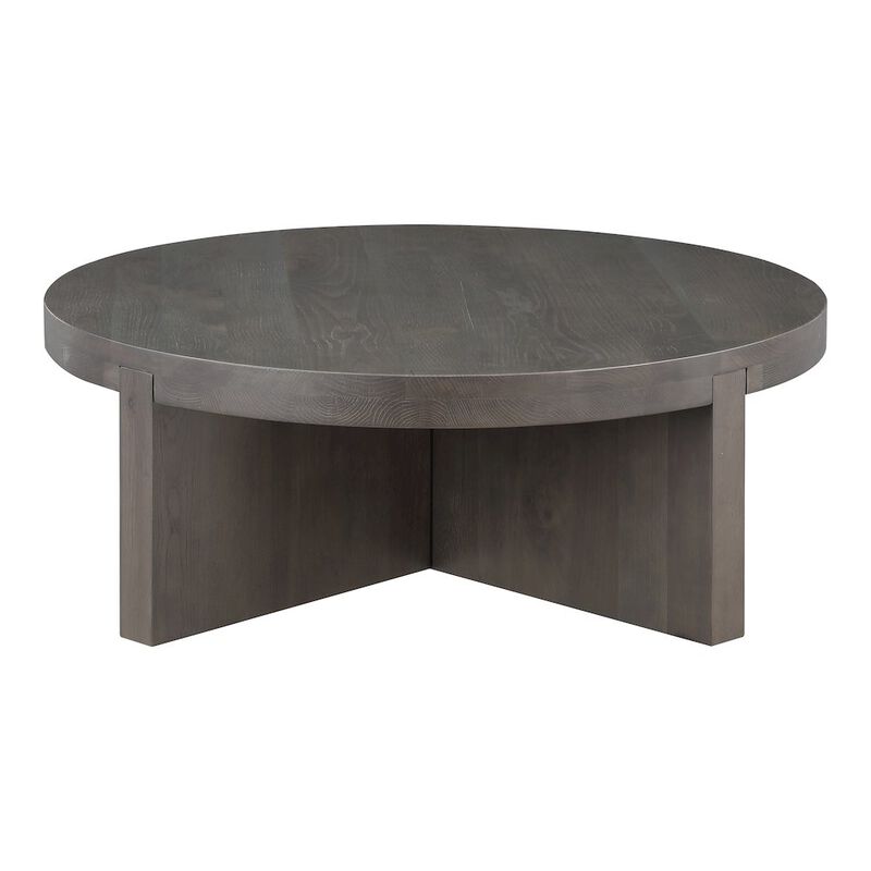 Moe's Home Collection Folke Round Coffee Table Dark Brown