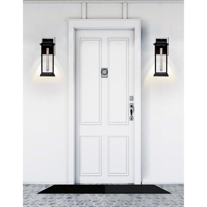 Blackbridge 1 Light Outdoor Black Wall Lantern