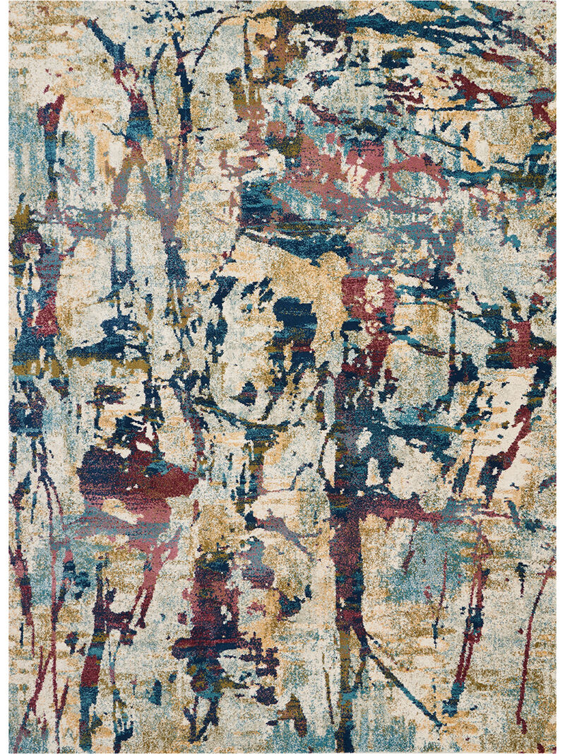 Fusion FSS10 Cream/Multicolor 7'10" x 10'6" Rug