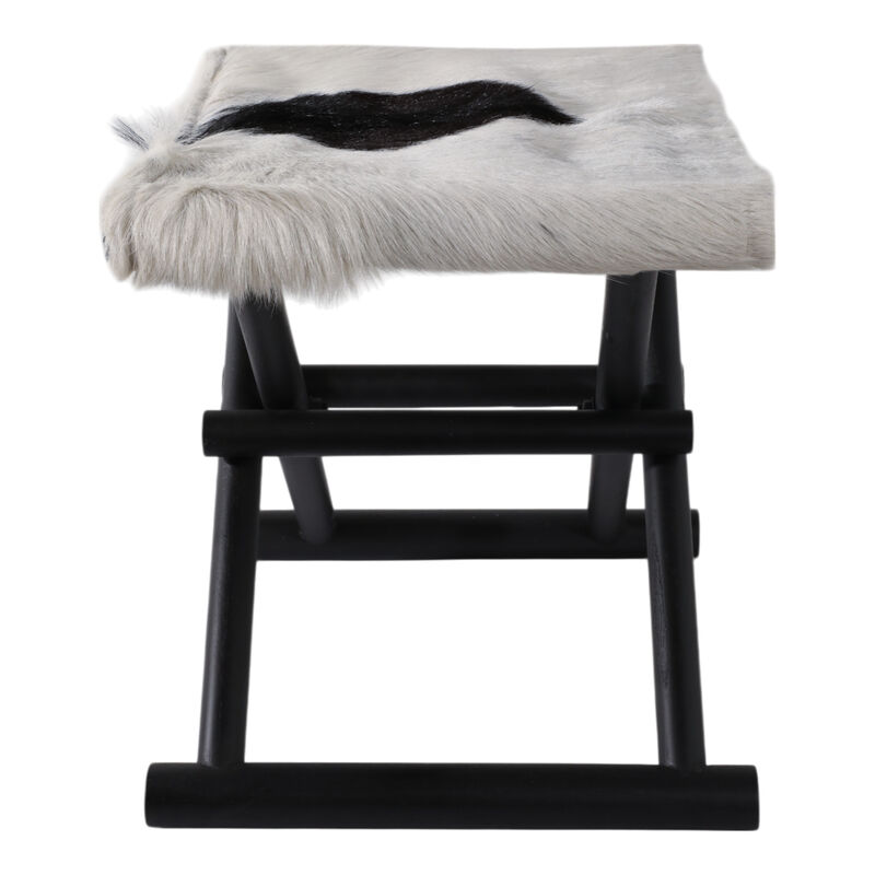 Hair On Hide Cow Print Stool image number 2