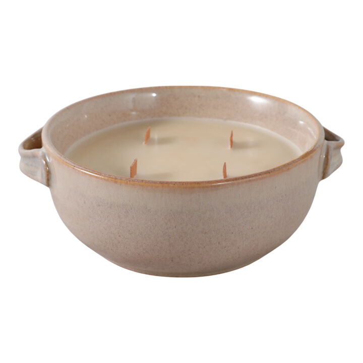 8" 14 Oz Coffee Candle, Brown