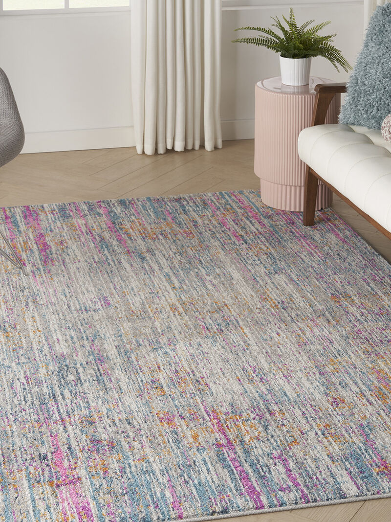 Passion PSN09 Ivory/Multicolor 5' x Round Rug image number 6