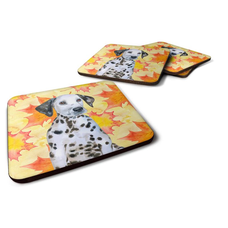 Caroline's Treasures Dalmatian Puppy Fall Decorative coasters, Multicolor