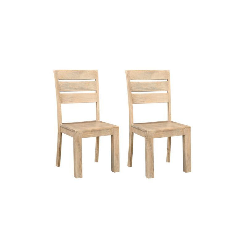 Taran Designs Adrien Solid Wood Dining Chairs (Set of 2)