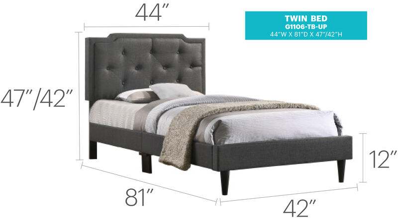 Deb Adjustable Twin Panel Bed