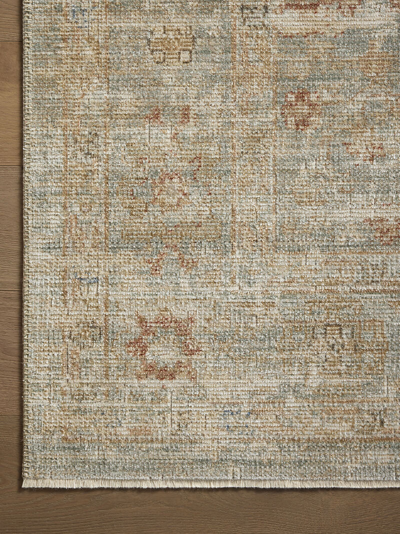 Heritage HER-06 Aqua / Terracotta 3''0" x 5''0" Rug by Patent Pending