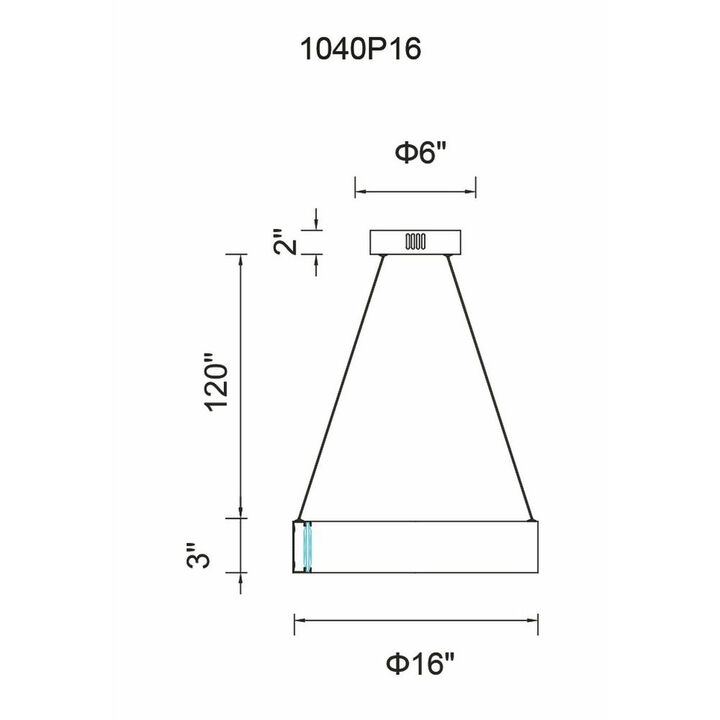 CWI Lighting Rosalina LED Chandelier With Matte Black Finish