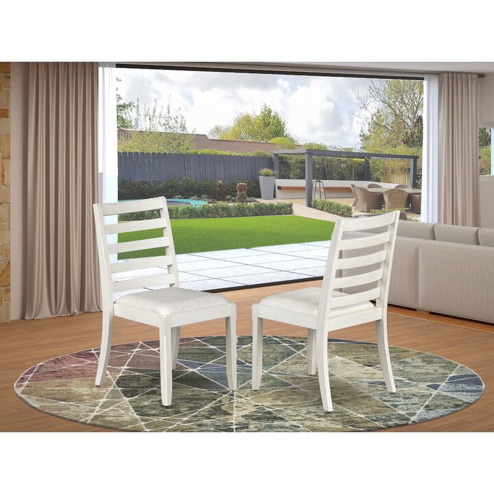 Dining Room Chair with Cream Linen Fabric