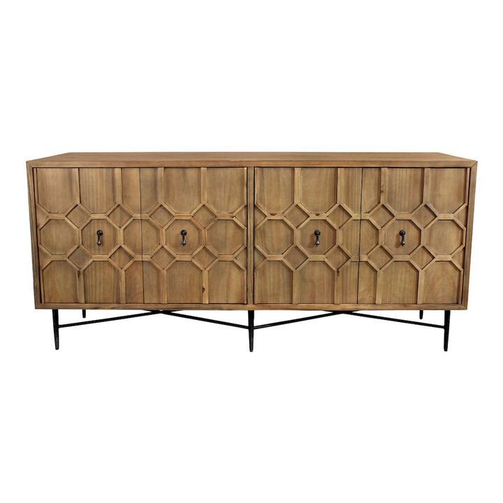 Alex Hamilton Samara 4-Door Sideboard - Natural