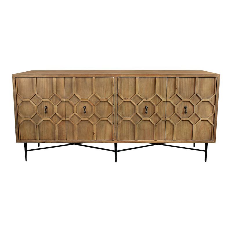 Alex Hamilton Samara 4-Door Sideboard - Natural image number 0