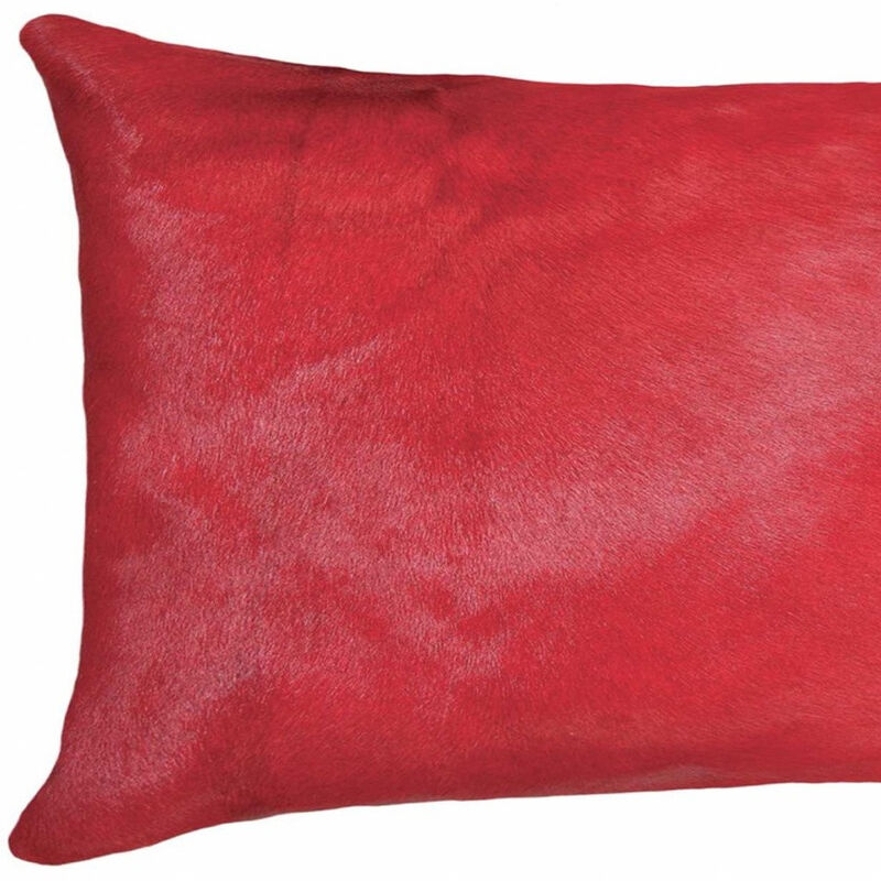 Firecracker Cowhide Throw Pillow for Sofa or Bed Accent Decor