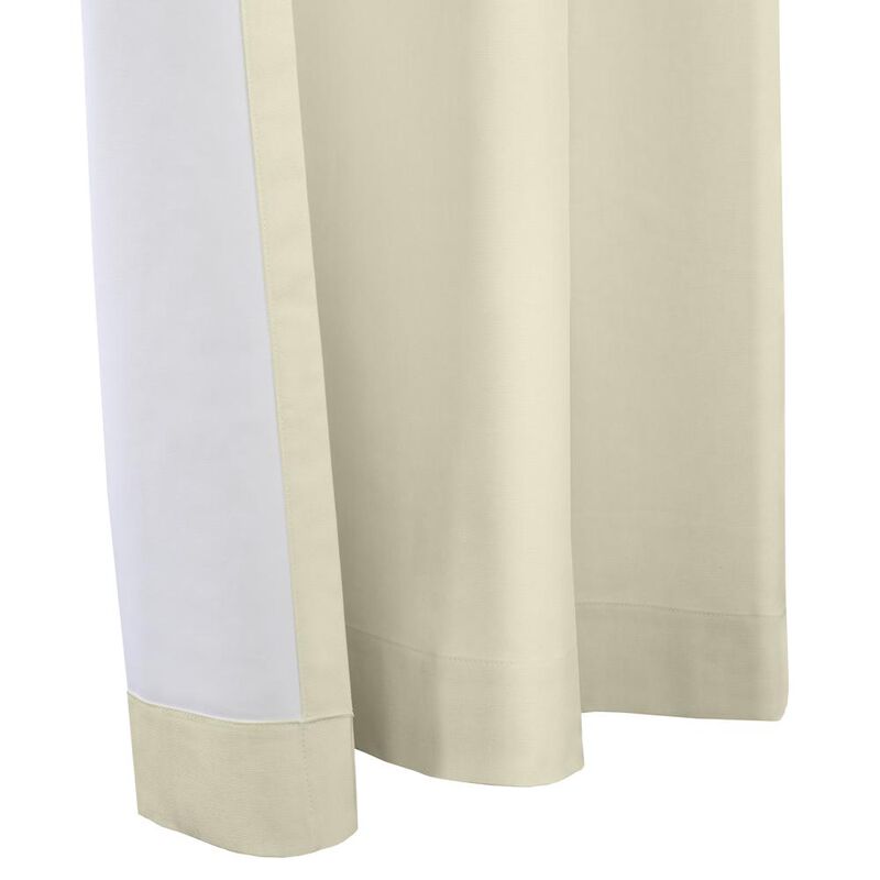 Thermalogic Weathermate Topsions Room Darkening Provides Daytime and Nighttime Privacy Curtain Panel Pair Each 40" x 63" Natural