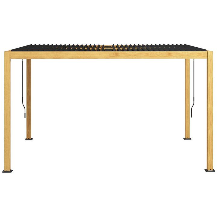 Hivvago 10x13 Outdoor Pergola with Adjustable Louvers