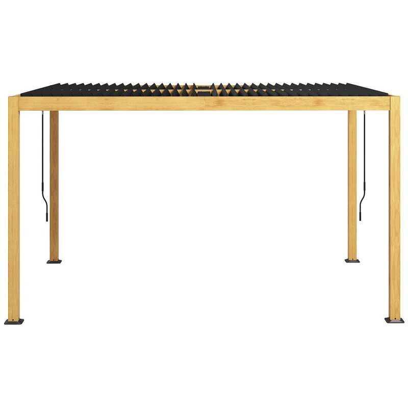 Hivvago 10x13 Outdoor Pergola with Adjustable Louvers image number 0