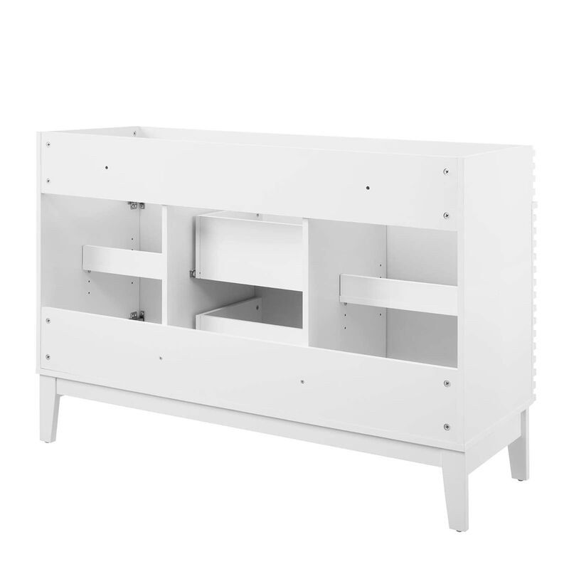 Modway Render 47" MDF and Particleboard Bathroom Vanity Cabinet in White image number 4