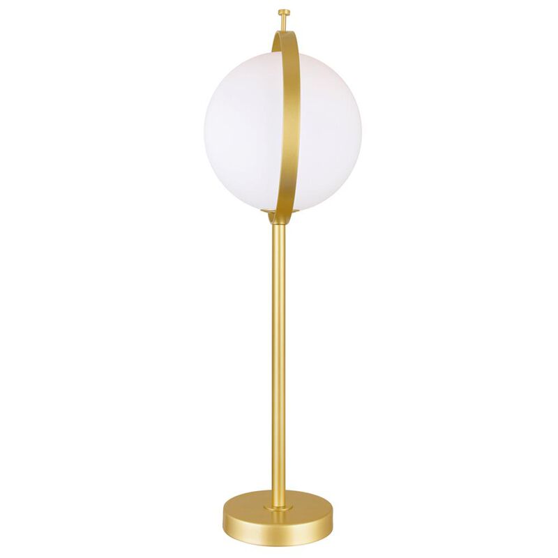 CWI Lighting Da Vinci 1 Light Table Lamp With Brass Finish