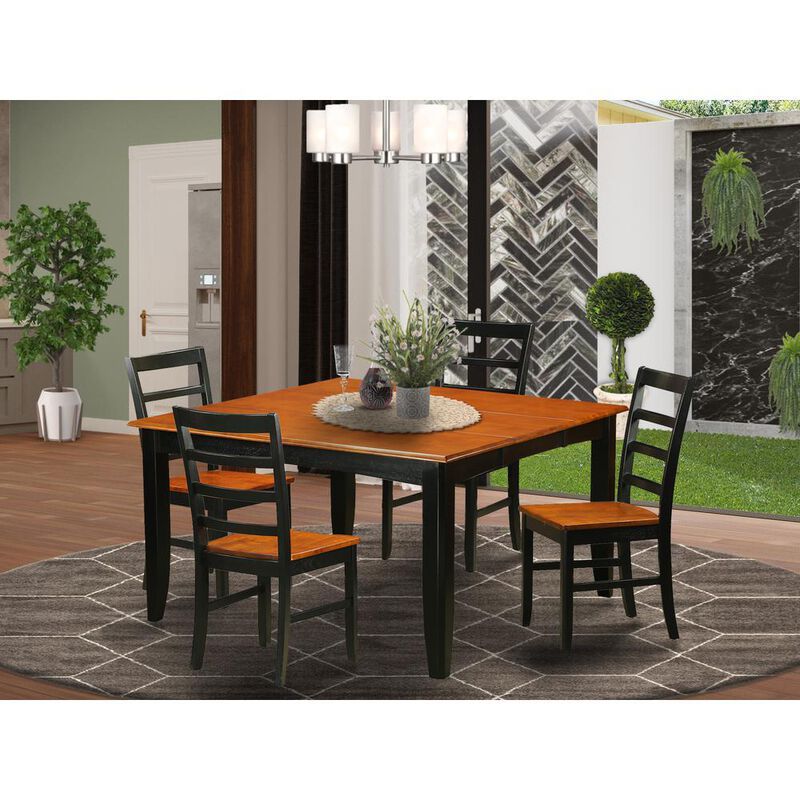 5 PC Kitchen Table set-Dining Table and 4 Dining Chairs