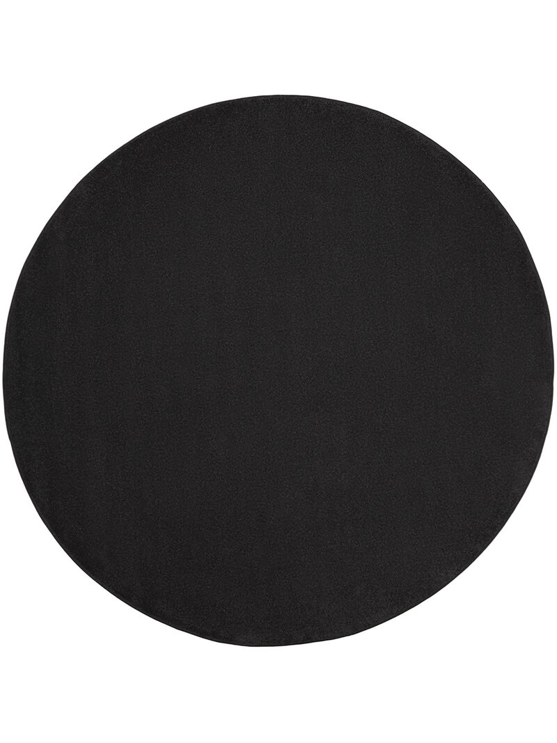 Nourison Essentials NRE01 Black 8' x Round Rug image number 0