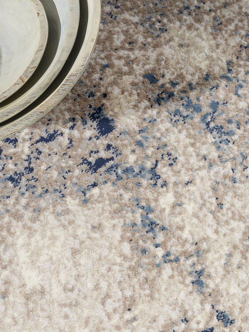 CK022 Infinity IFN05 Ivory/Gray/Blue 6' x 9' Rug