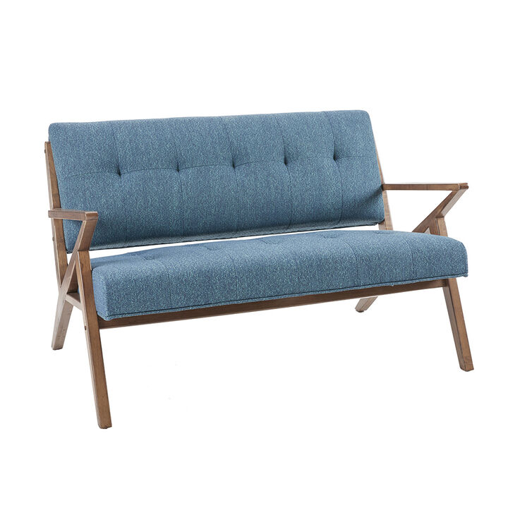 Gracie Mills Preston Embrace Elegance Inviting Loveseat for Your Space