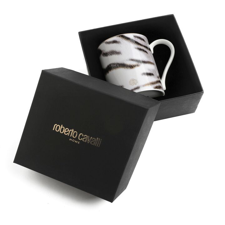 Mug Cup TIGER in Luxury Box diam. 2.5", H 3.3", cap. 12.5 oz