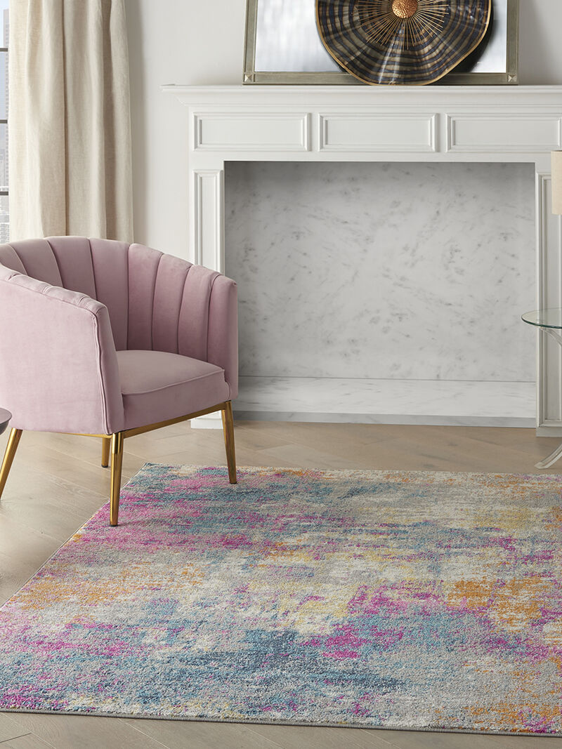 Passion PSN36 Ivory/Multicolor 5' x 8' Oval Rug