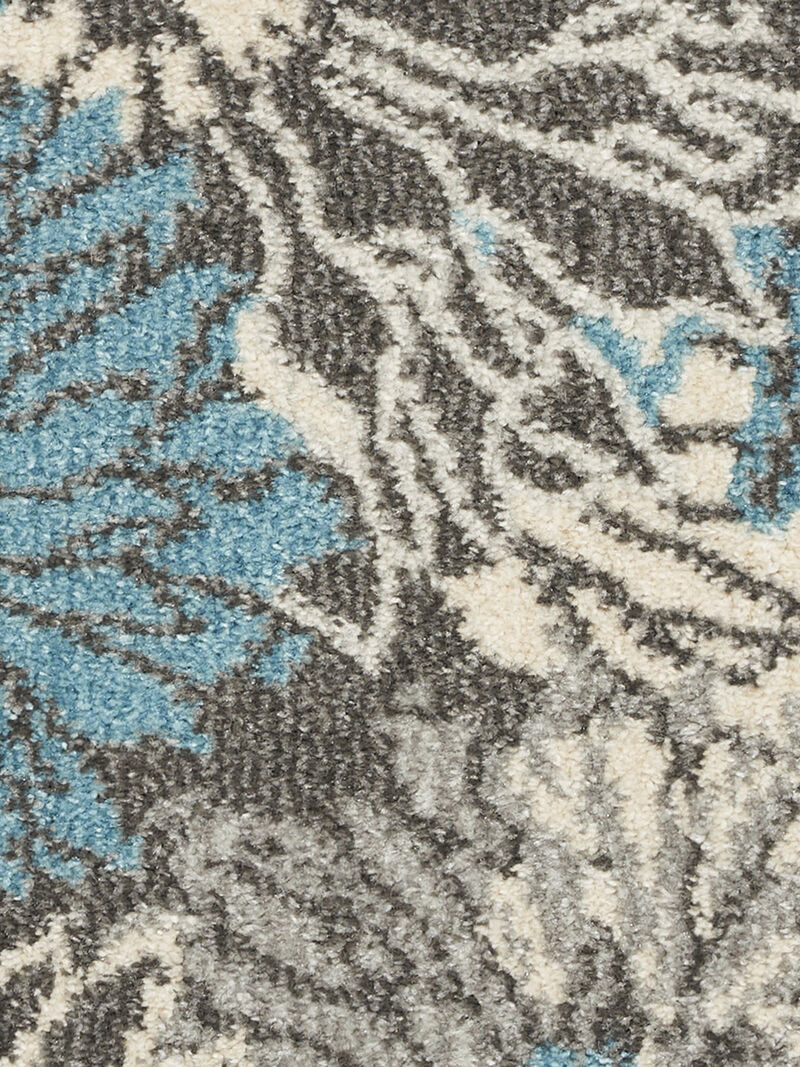 Passion PSN17 Chracoal/Blue 1'10" x 2'10" Rug image number 5