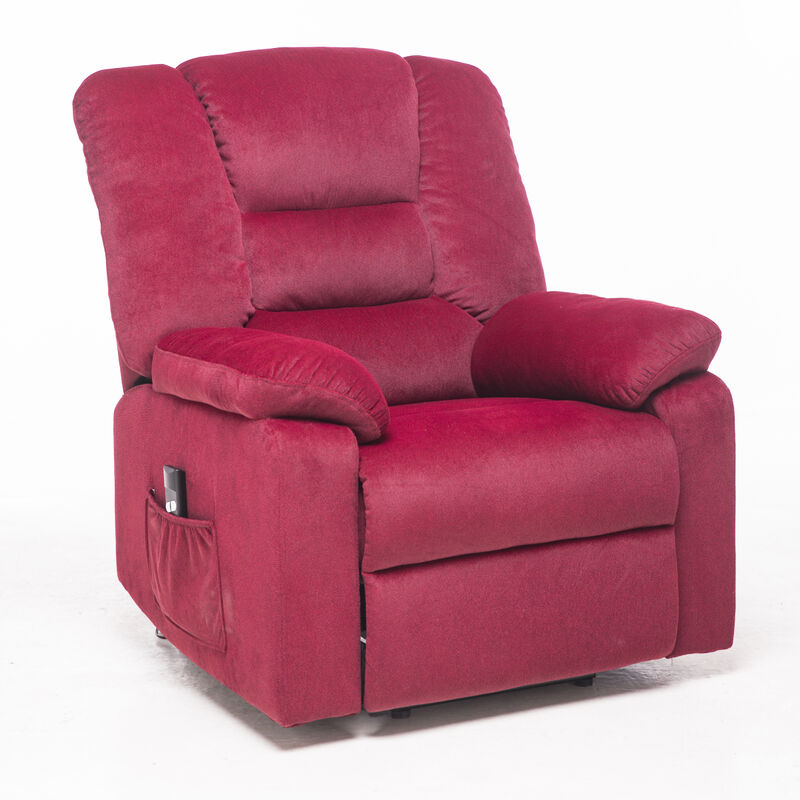 Power Lift Recliner Chair for Elderly- Heavy Duty and Safety Motion Reclining Mechanism Fabric Sofa Living Room Chair