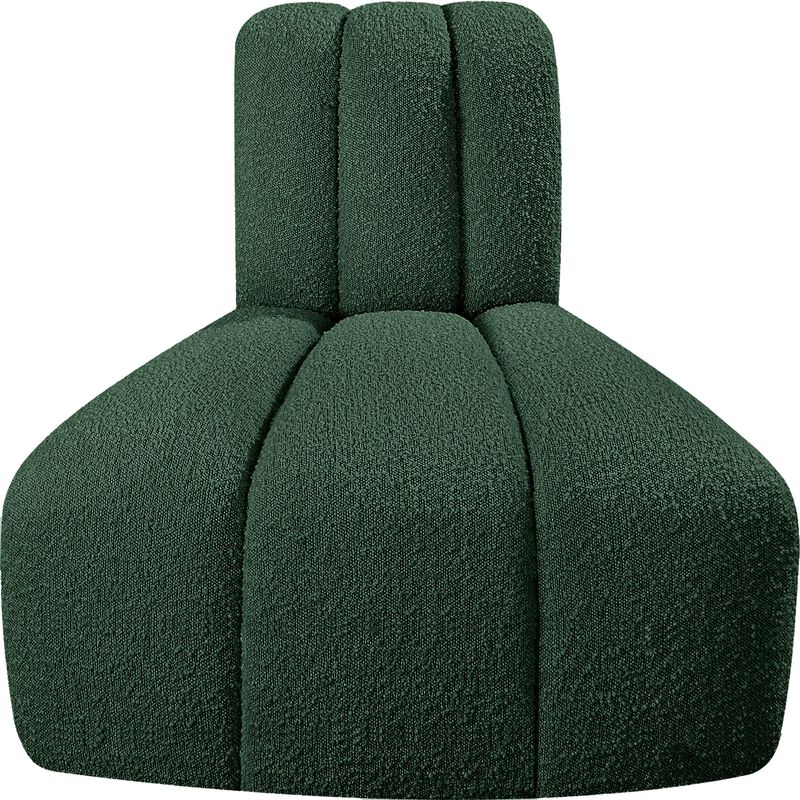 Meridian Furniture Arc Black Boucle Fabric Reverse Corner image number 4