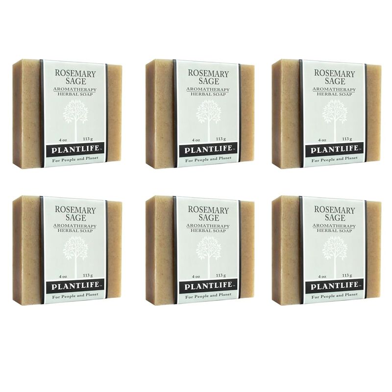 Plantlife Bar Soap - Rosemary Sage 6 Pack image number 1