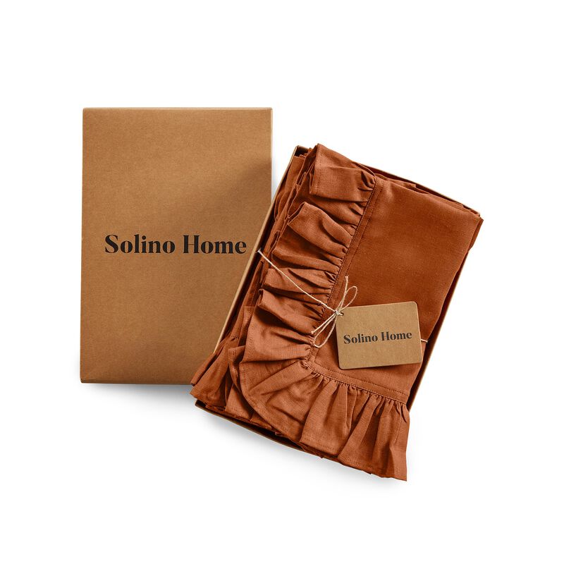 Linen Dinner Napkins - Gabrielle Ruffle