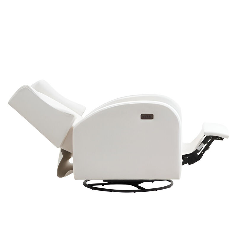 Swivel Glider Recliner with USB Port &ndash; Electric Power Recliner Rocking Chair For Living Room image number 3