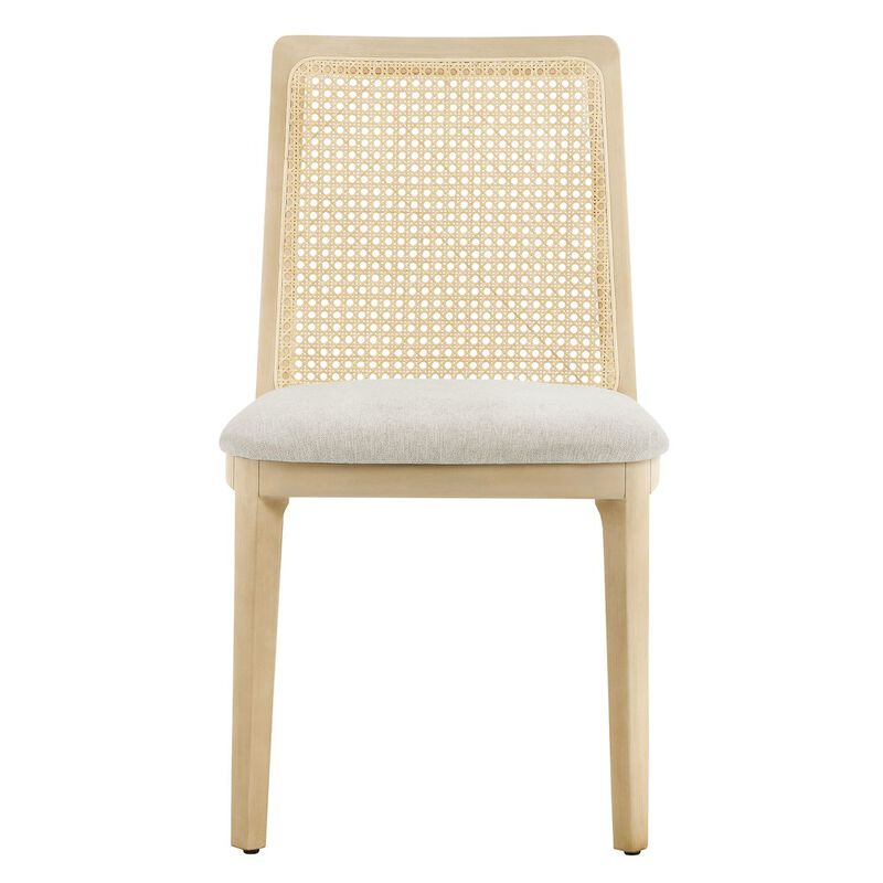 Monarch Wood and Rattan Dining Side Chair image number 5