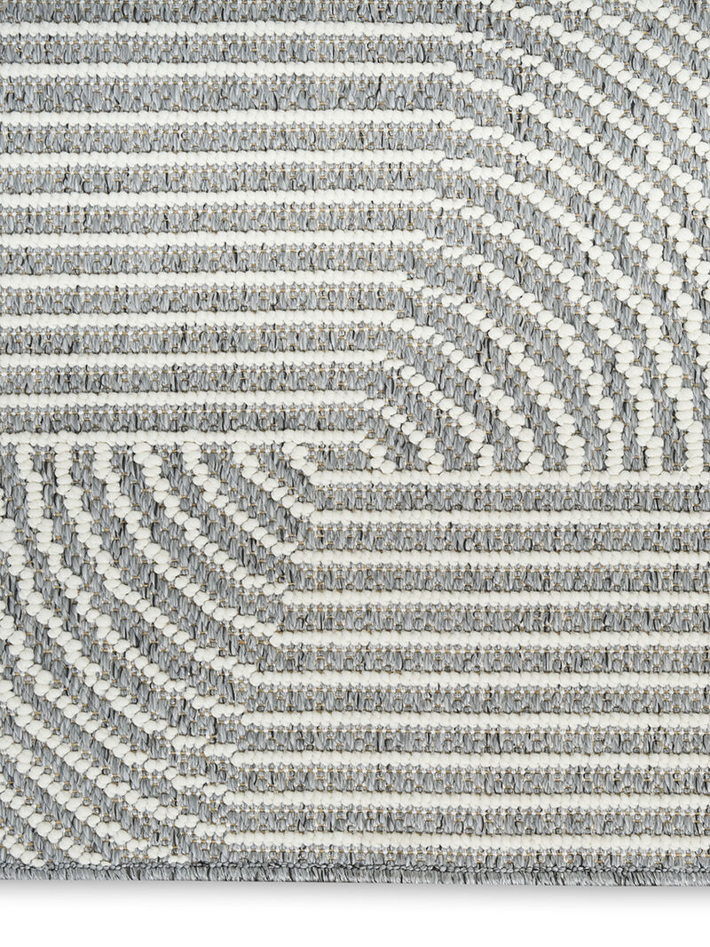 Natural Texture NTX02 Charcoal/Ivory 5'3" x 7' Rug